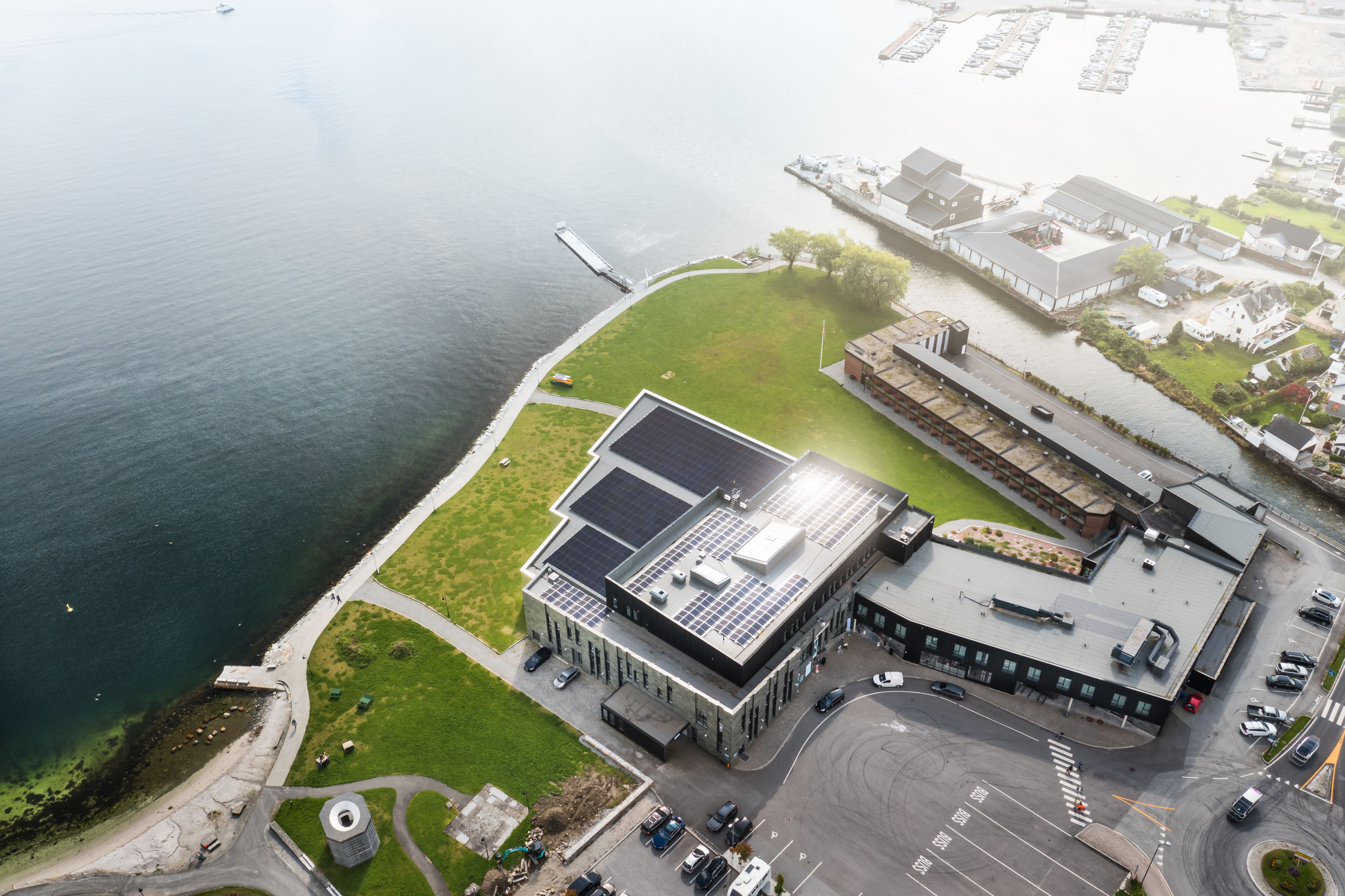 Solcelleanlegg på Hardangerbadet