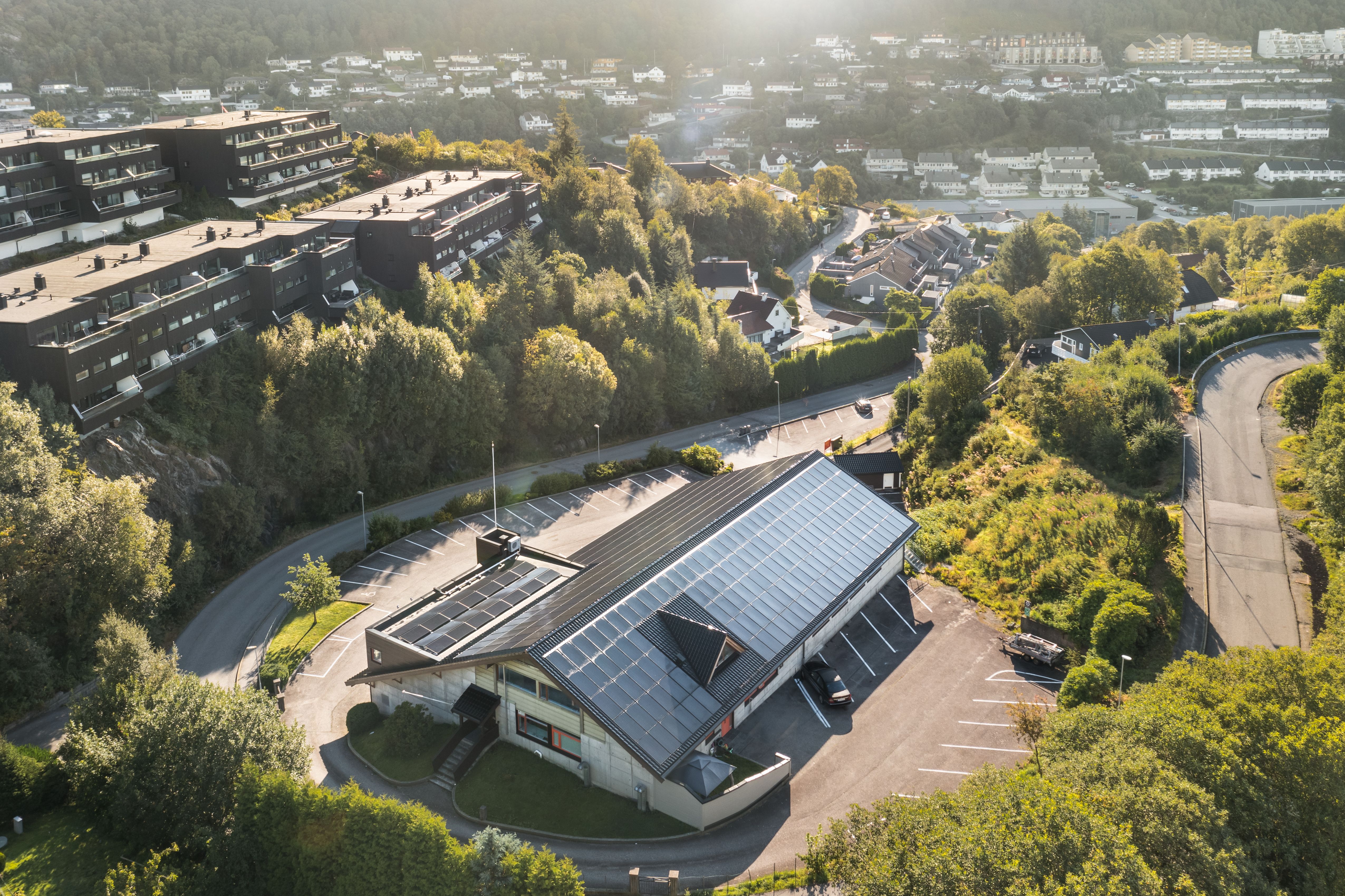 Solcelleanlegg på Odd Fellow Bergen