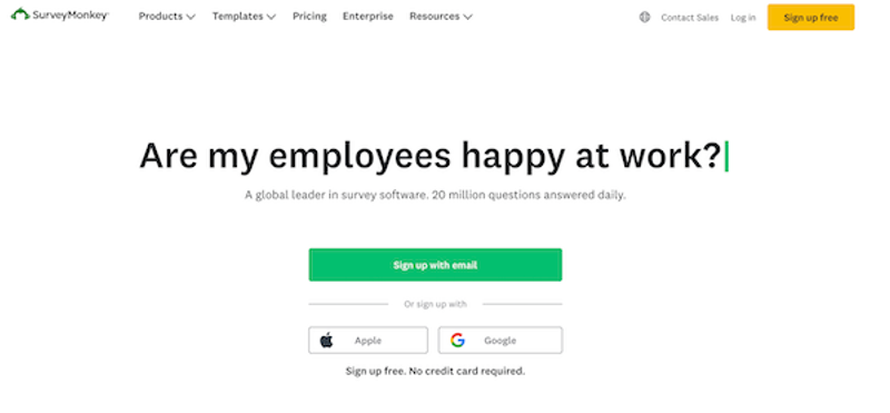 SurveyMonkey as a Jotform alternative