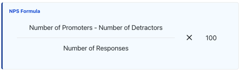 Net Promoter Score Formula