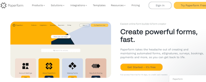 Paperform as a Jotform alternative