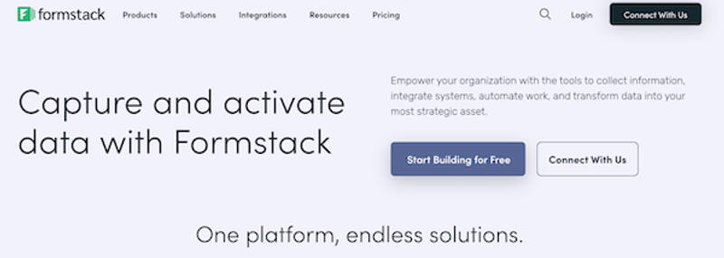 Formstack as a Jotform alternative
