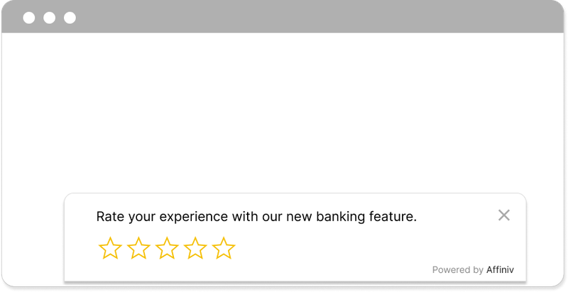 Embed a 5-star survey in your website