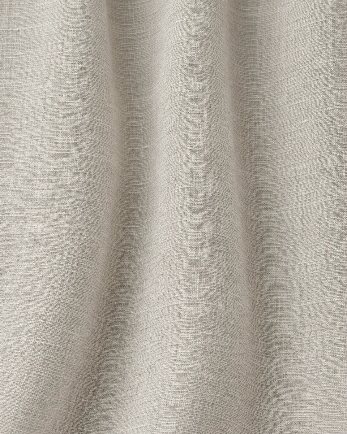 Desized solid linen fabric folds and texture