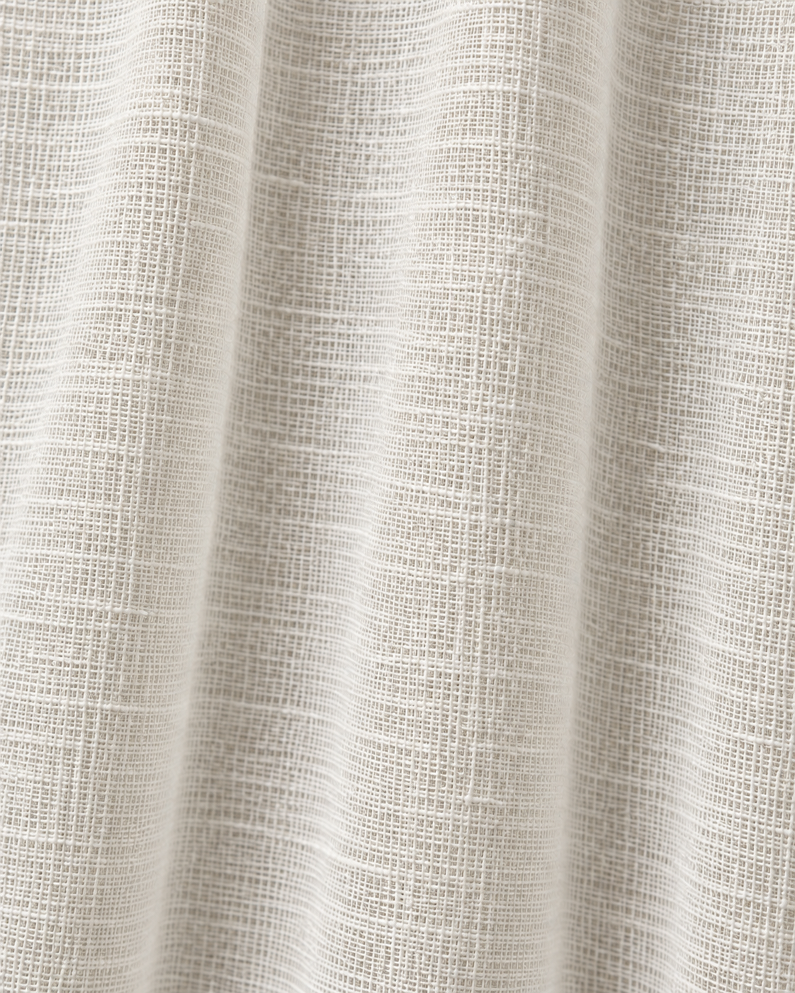 Ecru sheer linen fabric folds and texture