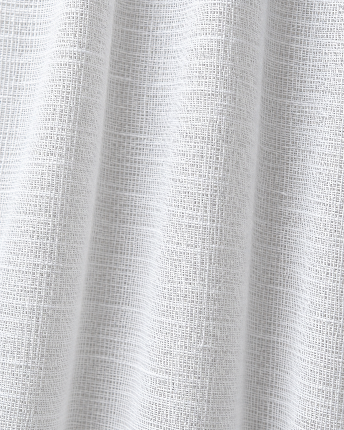 White sheer linen fabric folds and texture