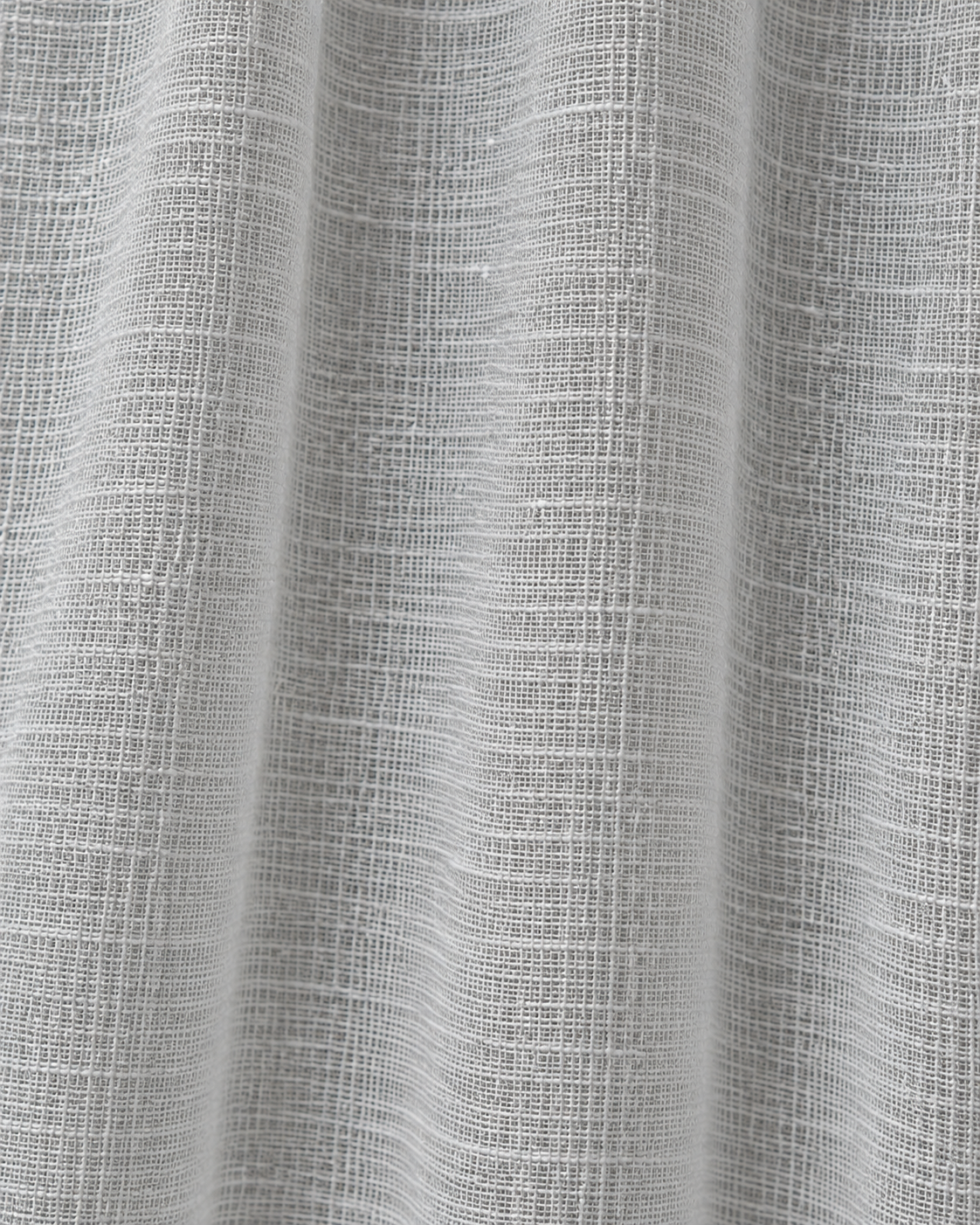 Light Grey sheer linen fabric folds and texture