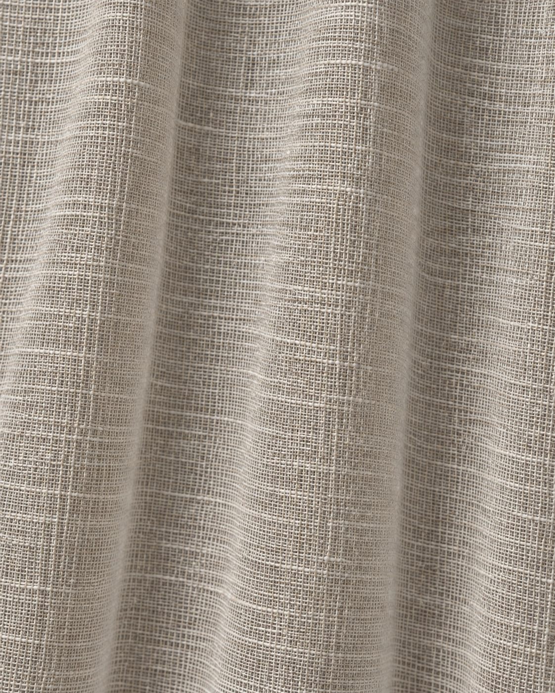 Nutmeg sheer linen fabric folds and texture