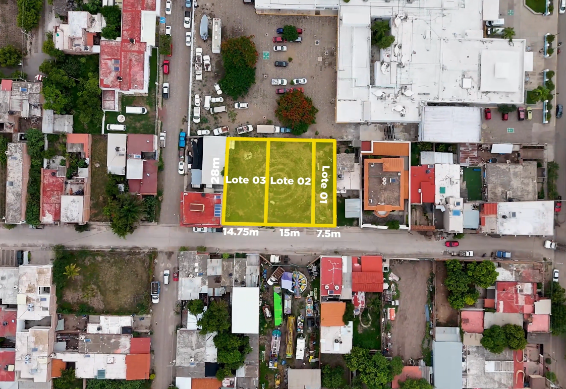 EN VENTA 3 LOTES JUNTOS O SEPARADOS A ESPALDAS DEL HOSPITAL DE PRIMER CONTACTO EN EL GRULLO, JAL. - 3