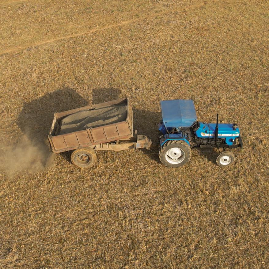 Dust being spread