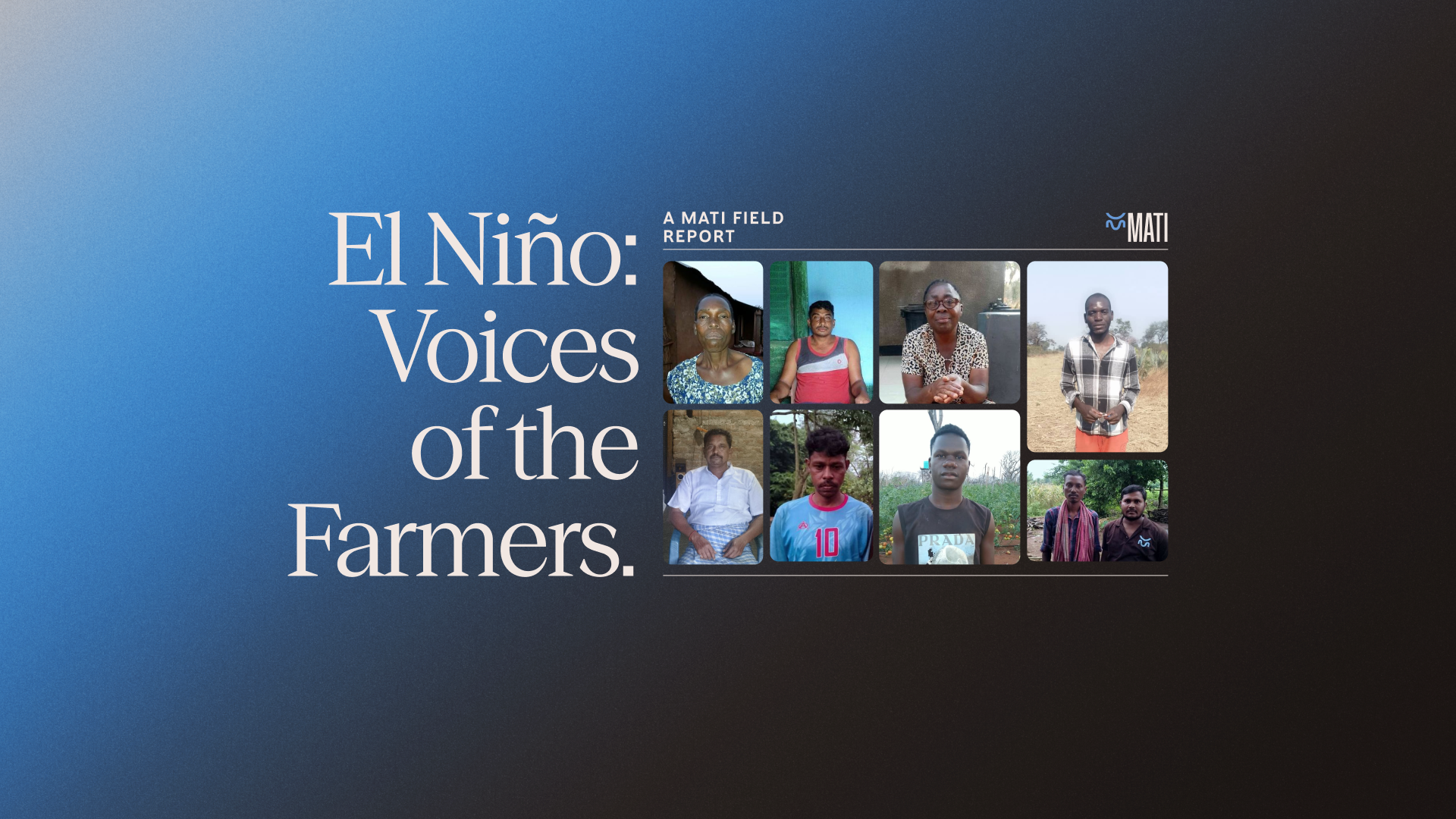 MATI Releases "El Niño: Voices of the Farmers"