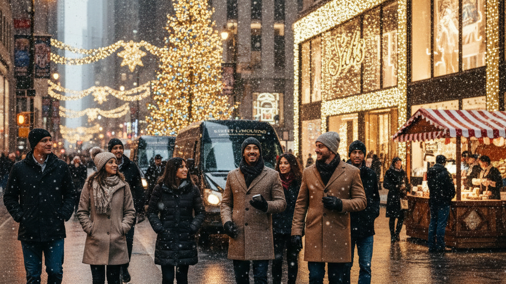 New York City Holiday Lights and Markets Walking Tour