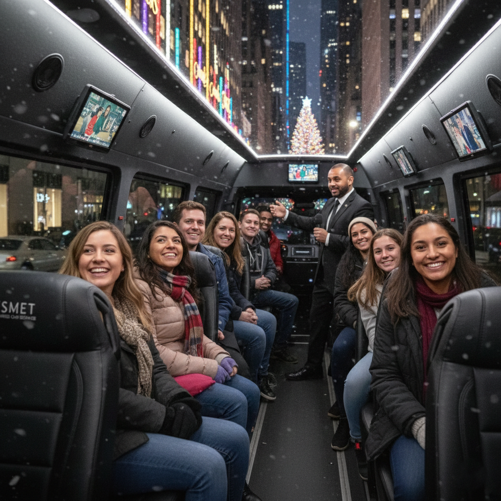 New York Holiday Lights and Movie Sites Bus Tour