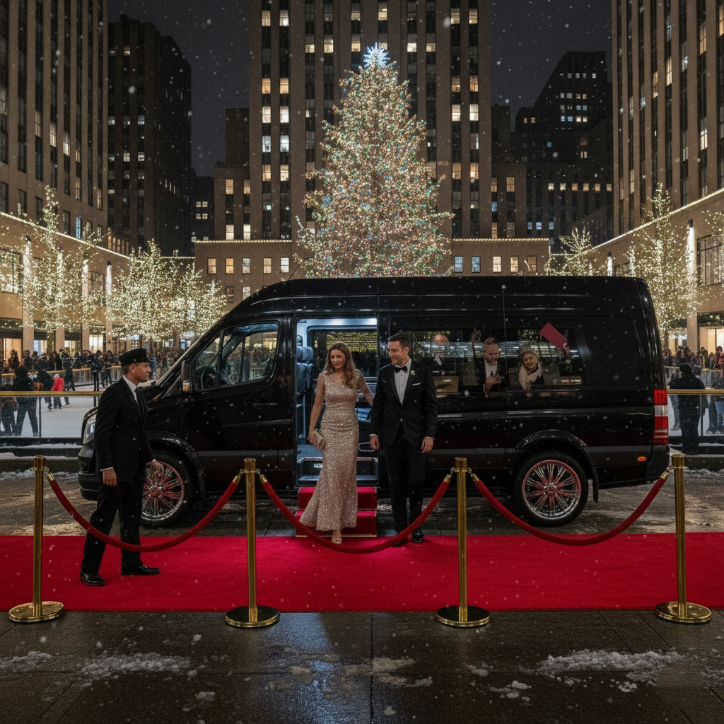Experience NYC’s Holiday Magic in Style: 4-Hour Private Sprinter Van Tour Package
