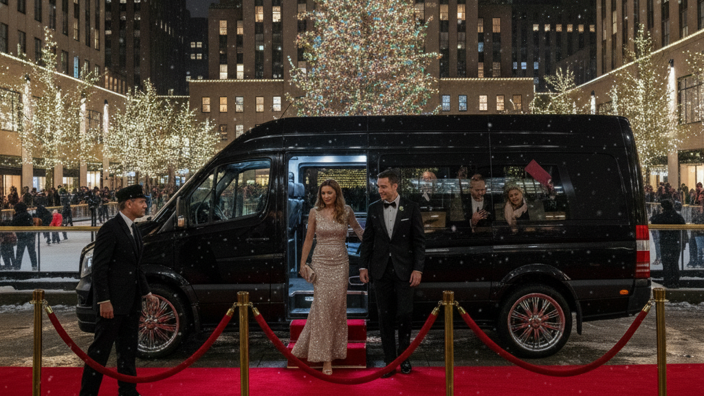 Experience NYC’s Holiday Magic in Style: 4-Hour Private Sprinter Van Tour Package
