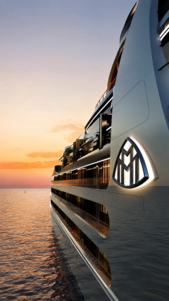 Beyond Horizons at sunset — project rendering.