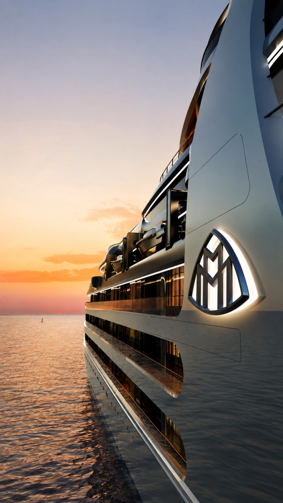 Beyond Horizons at sunset — project rendering.