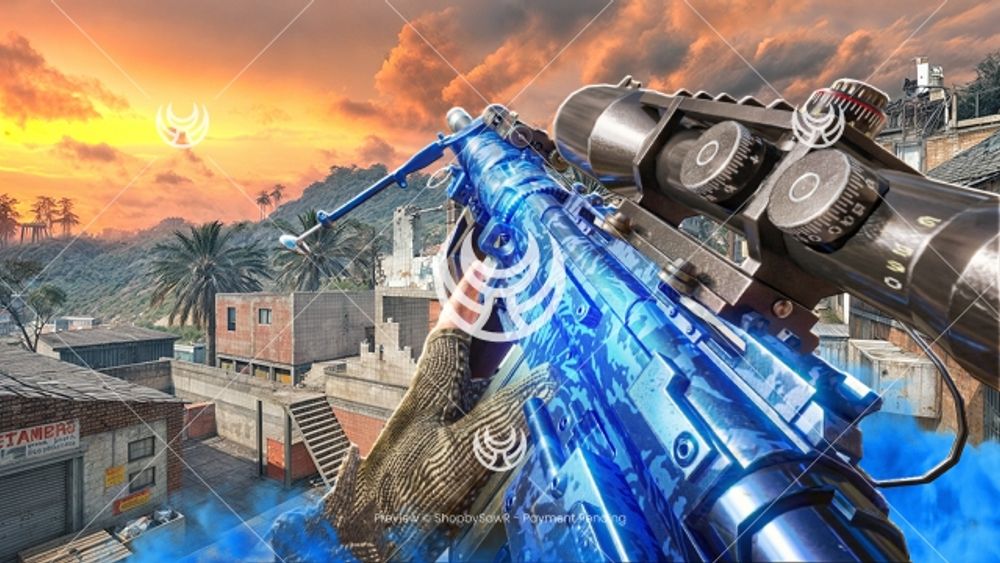 Intervention with Blue Tiger camo — Modern Warfare 2 YouTube thumbnail