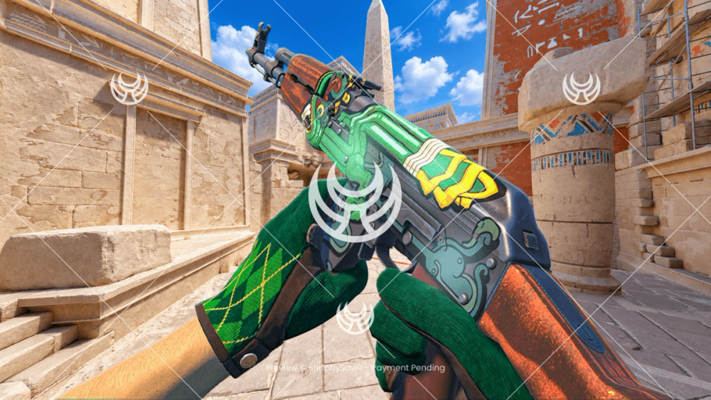 AK-47 with Fire Serpent camo — Counter-Strike 2 YouTube thumbnail