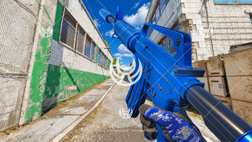 M4A1-S with Blue Phosphor camo — Counter-Strike 2 YouTube thumbnail