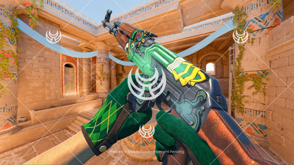 AK-47 with Fire Serpent camo — Counter-Strike 2 YouTube thumbnail