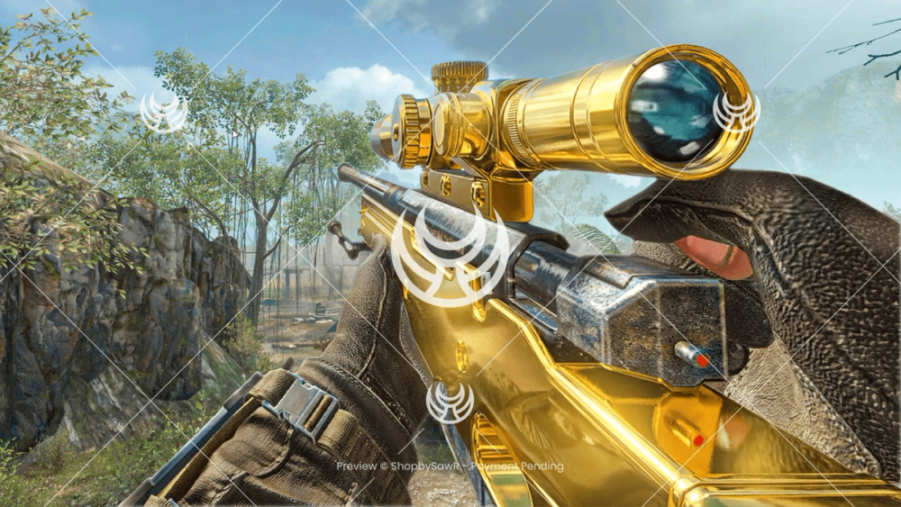 L96A1 with Gold camo — Black Ops YouTube thumbnail