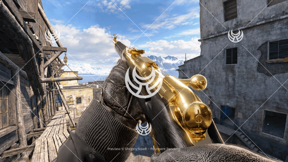 Mosin Nagant with Gold camo — Modern Warfare 4 YouTube thumbnail