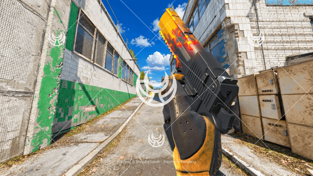 Desert Eagle with Blaze camo — Counter-Strike 2 YouTube thumbnail