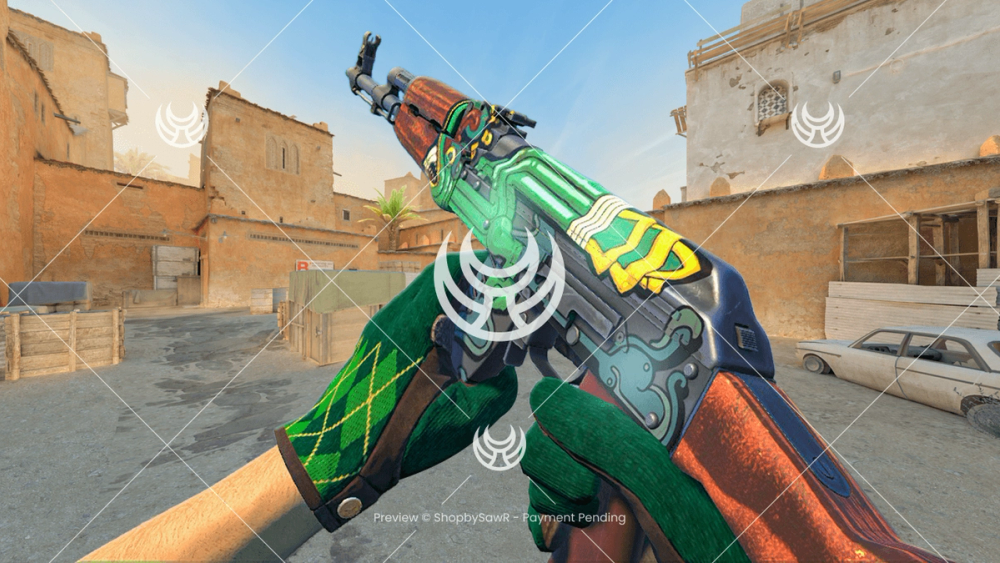 AK-47 with Fire Serpent camo — Counter-Strike 2 YouTube thumbnail