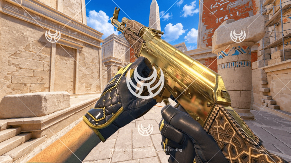 AK-47 with Gold camo — Counter-Strike 2 YouTube thumbnail