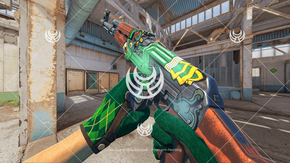 AK-47 with Fire Serpent camo — Counter-Strike 2 YouTube thumbnail