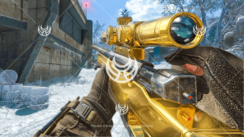 L96A1 with Gold camo — Black Ops YouTube thumbnail