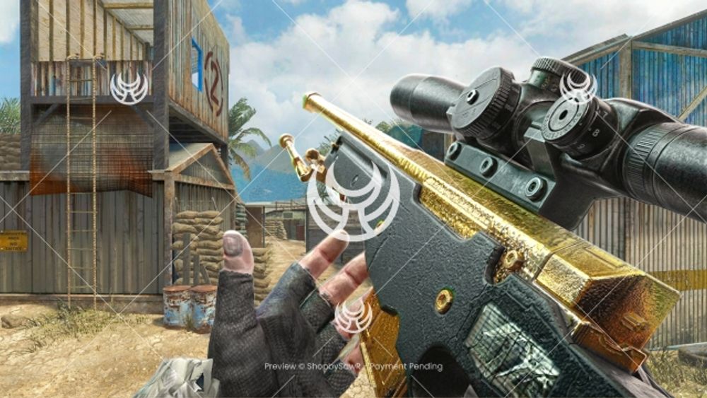 L96A1 with Gold camo — Black Ops YouTube thumbnail