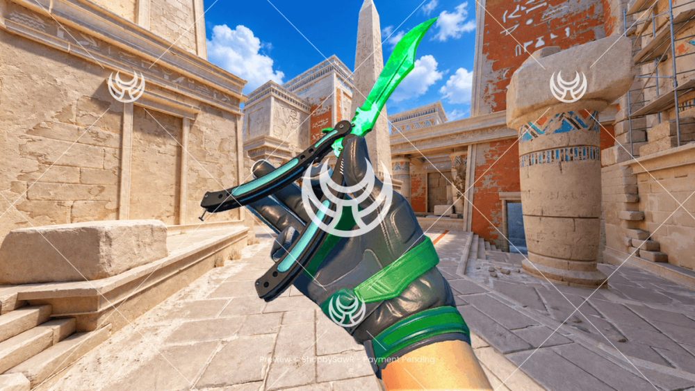 Butterfly Knife with Emerald camo — Counter-Strike 2 YouTube thumbnail