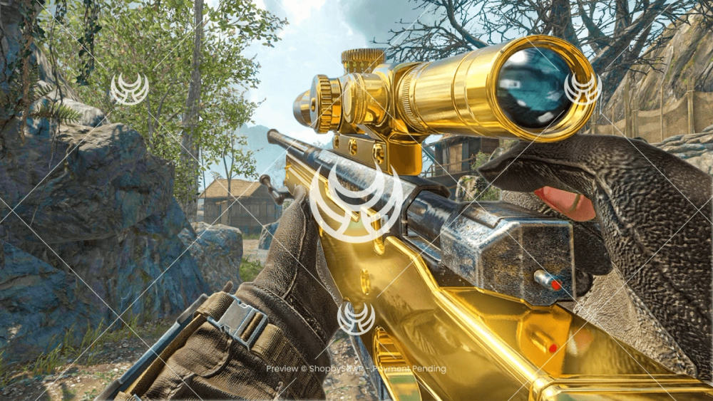 L96A1 with Gold camo — Black Ops YouTube thumbnail