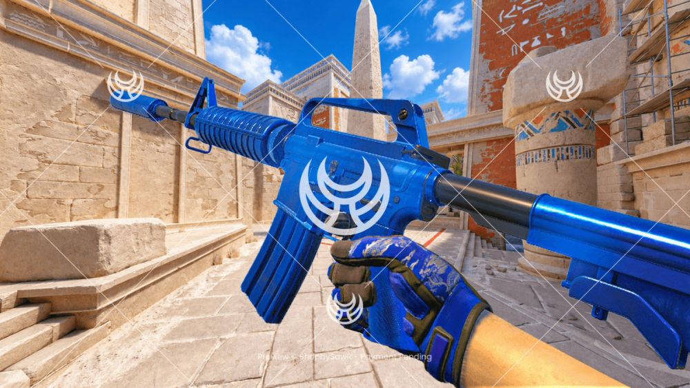 M4A1-S with Blue Phosphor camo — Counter-Strike 2 YouTube thumbnail