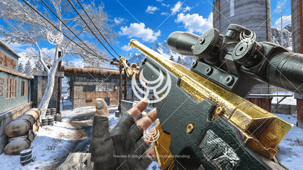 L96A1 with Gold camo — Black Ops YouTube thumbnail