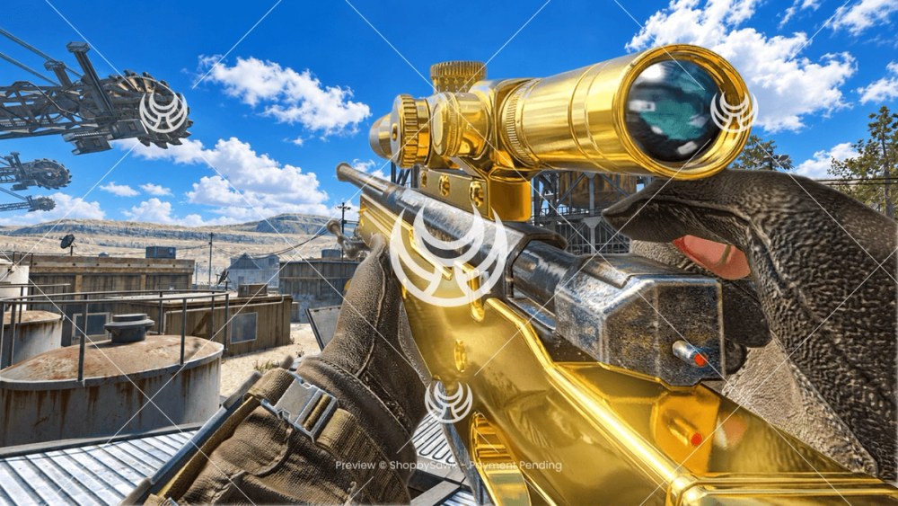 L96A1 with Gold camo — Black Ops YouTube thumbnail
