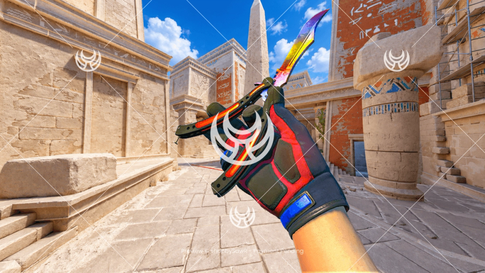 Butterfly Knife with Marble Fade camo — Counter-Strike 2 YouTube thumbnail