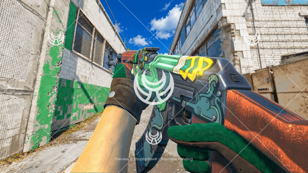 AK-47 with Fire Serpent camo — Counter-Strike 2 YouTube thumbnail