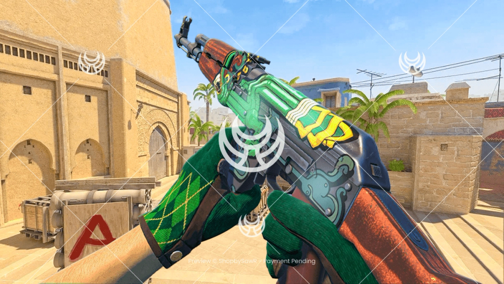 AK-47 with Fire Serpent camo — Counter-Strike 2 YouTube thumbnail