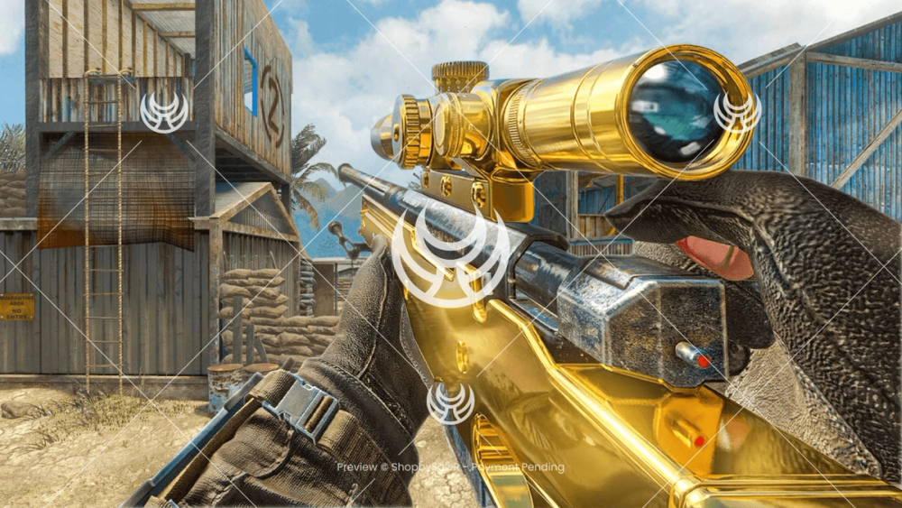L96A1 with Gold camo — Black Ops YouTube thumbnail