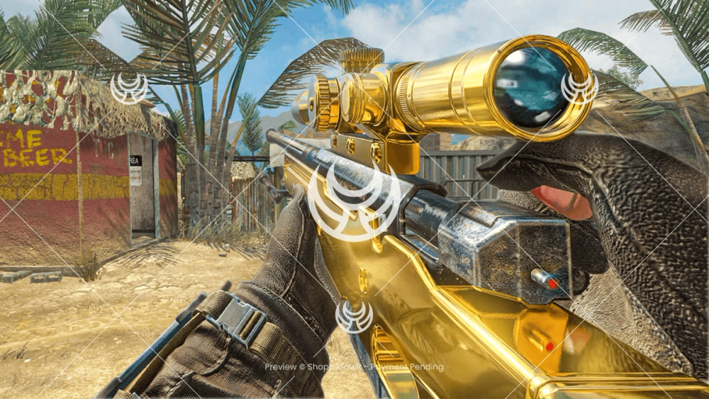 L96A1 with Gold camo — Black Ops YouTube thumbnail