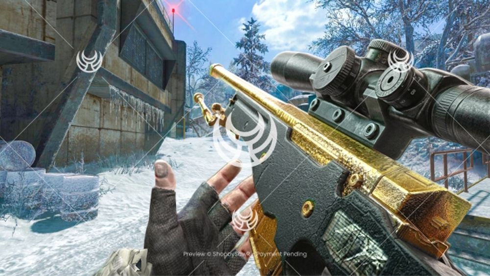 L96A1 with Gold camo — Black Ops YouTube thumbnail