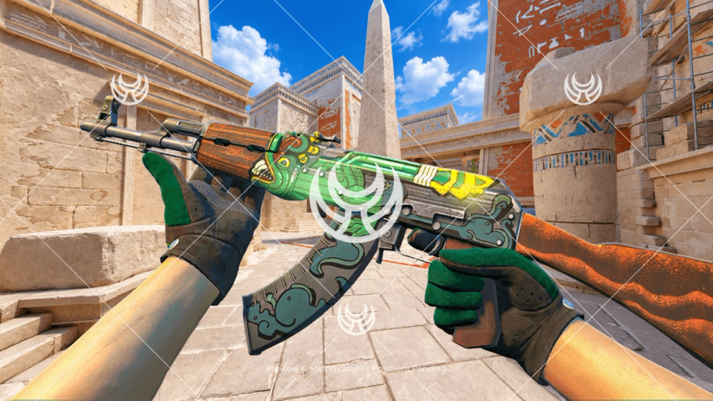 AK-47 with Fire Serpent camo — Counter-Strike 2 YouTube thumbnail