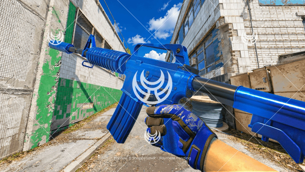 M4A1-S with Blue Phosphor camo — Counter-Strike 2 YouTube thumbnail