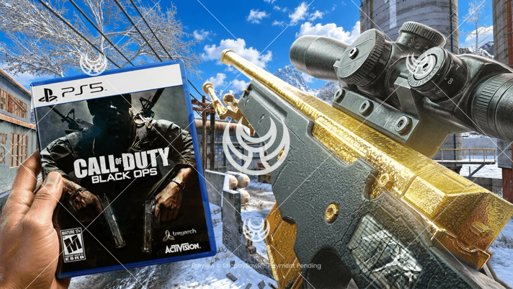 L96A1 with Gold camo — Black Ops YouTube thumbnail