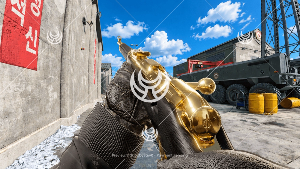 Mosin Nagant with Gold camo — Modern Warfare 4 YouTube thumbnail