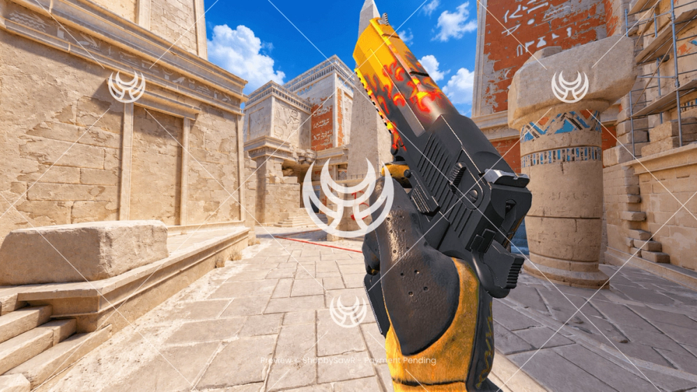 Desert Eagle with Blaze camo — Counter-Strike 2 YouTube thumbnail