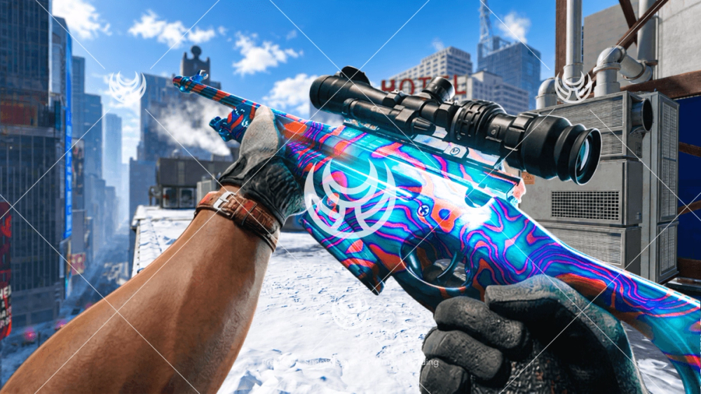 KG7 Vulcan with Damascus camo — Modern Warfare 4 YouTube thumbnail